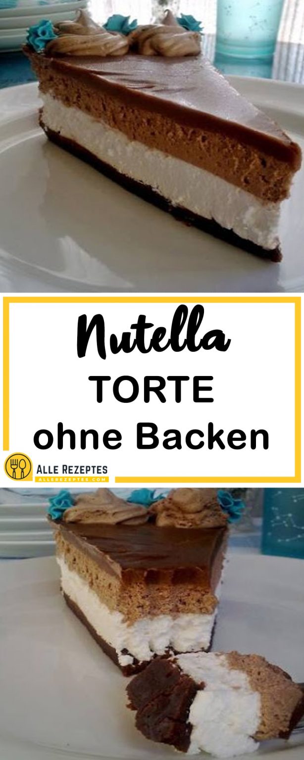 Nutella Torte ohne Backen - Fresh Lecker