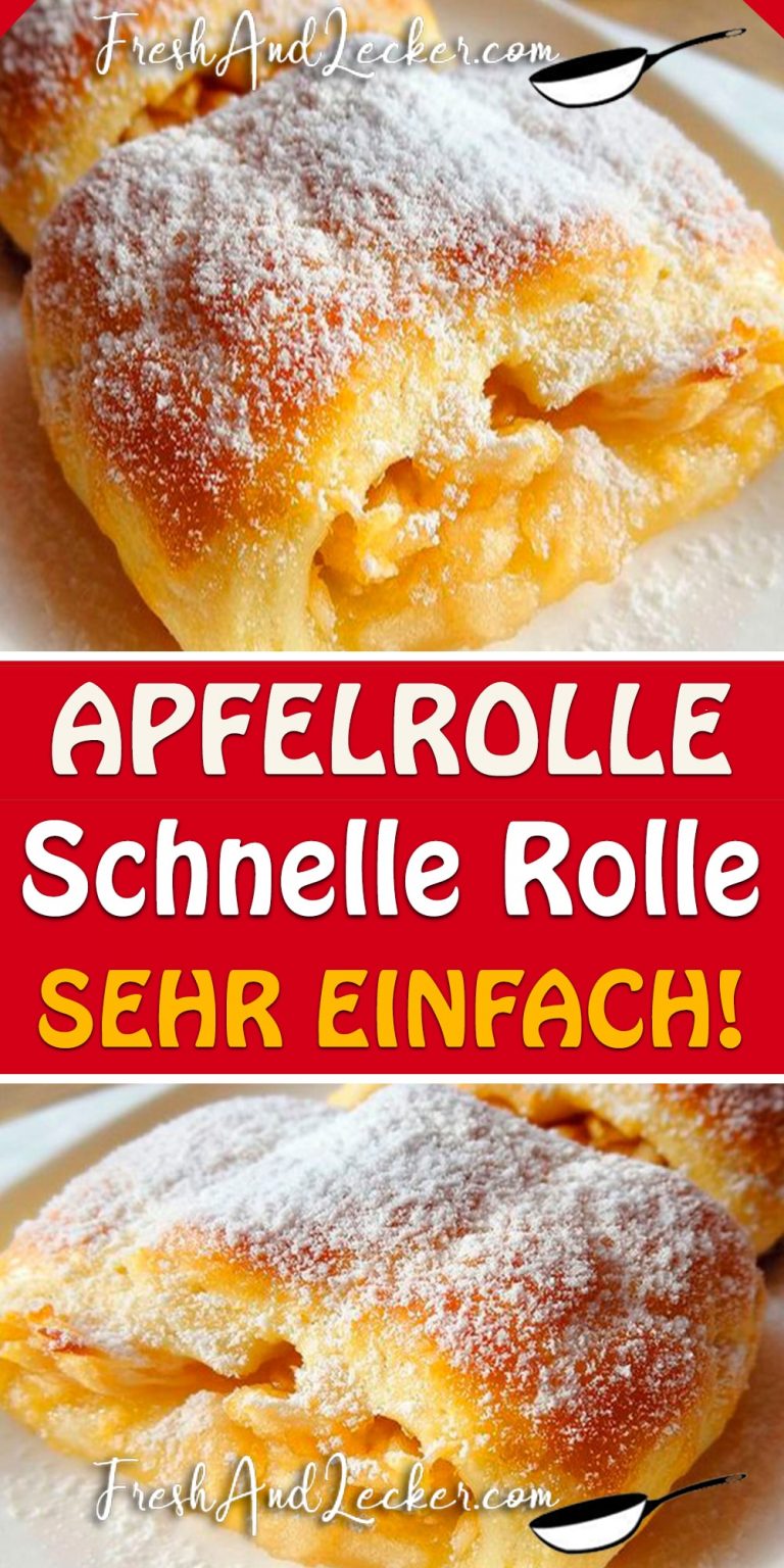 APFELROLLE SCHNELLE ROLLE,SEHR EINFACH! - Fresh Lecker