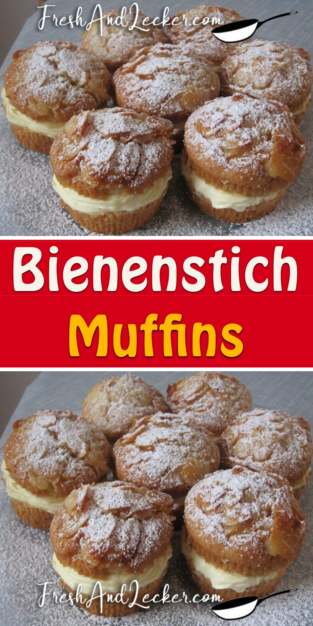 Bienenstich Muffins - Fresh Lecker