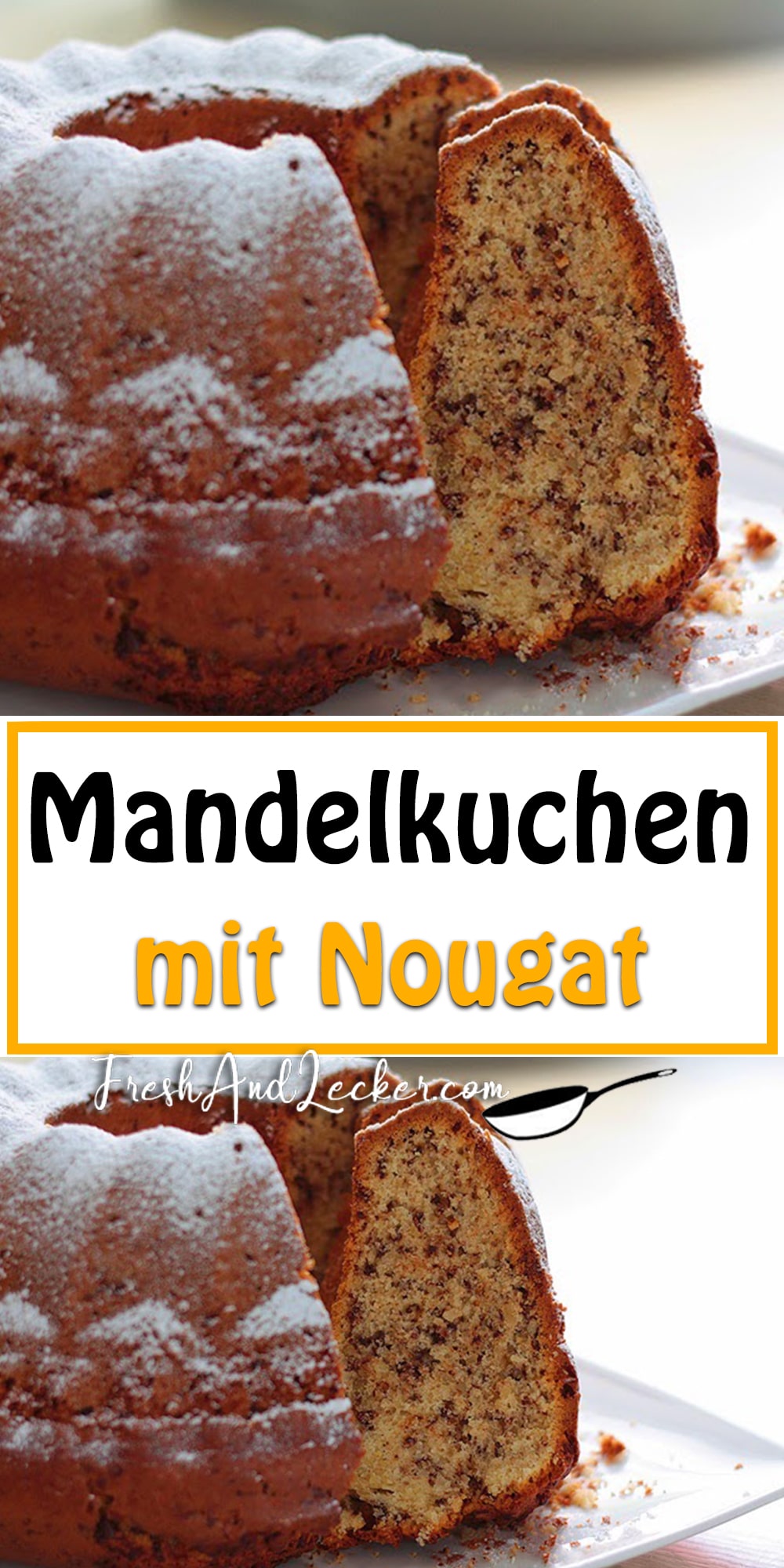 Mandelkuchen mit Nougat - Fresh Lecker