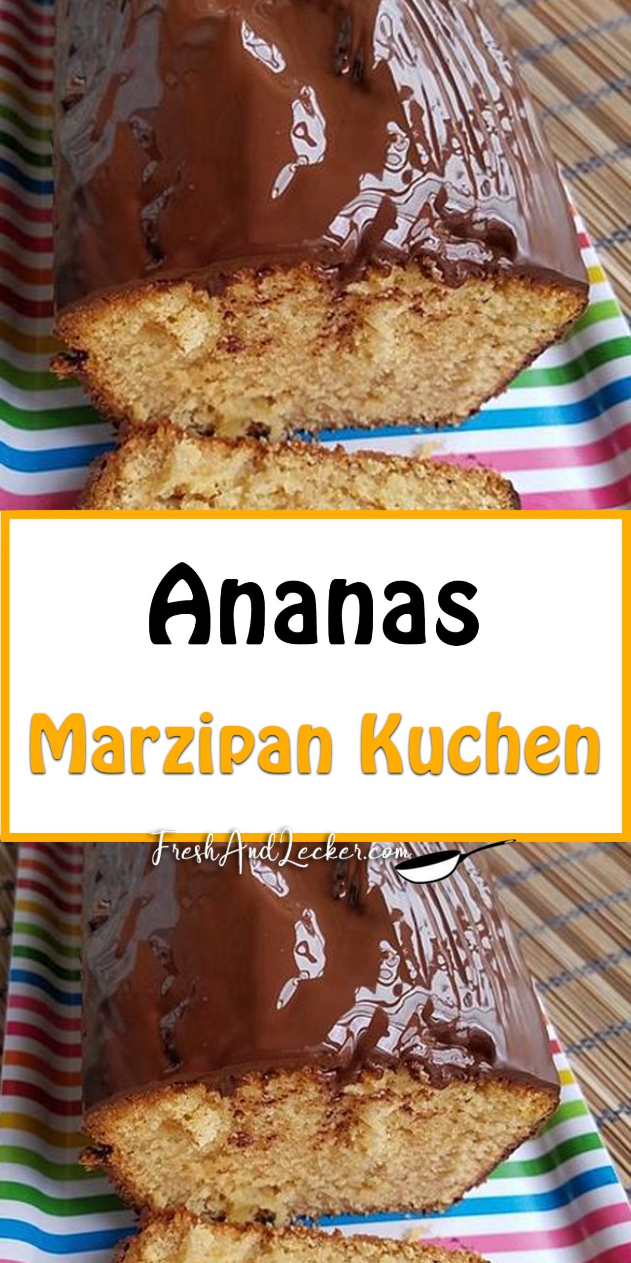 Ananas - Marzipan - Kuchen - Fresh Lecker