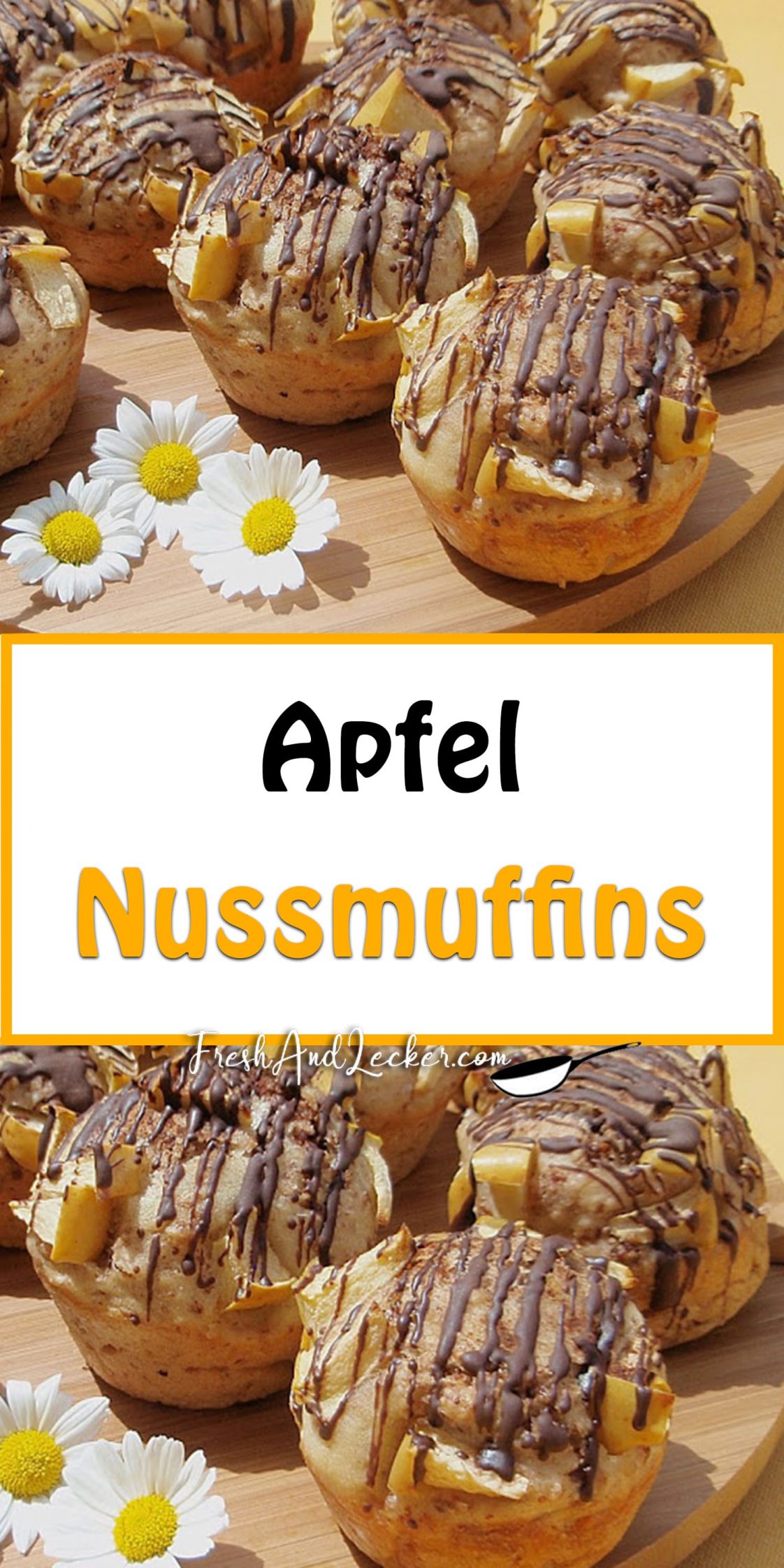 Apfel Nussmuffins - Fresh Lecker Apfel Nussmuffins - Fresh Lecker