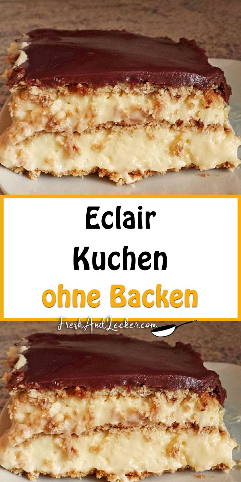 Eclair-Kuchen ohne Backen - Fresh Lecker