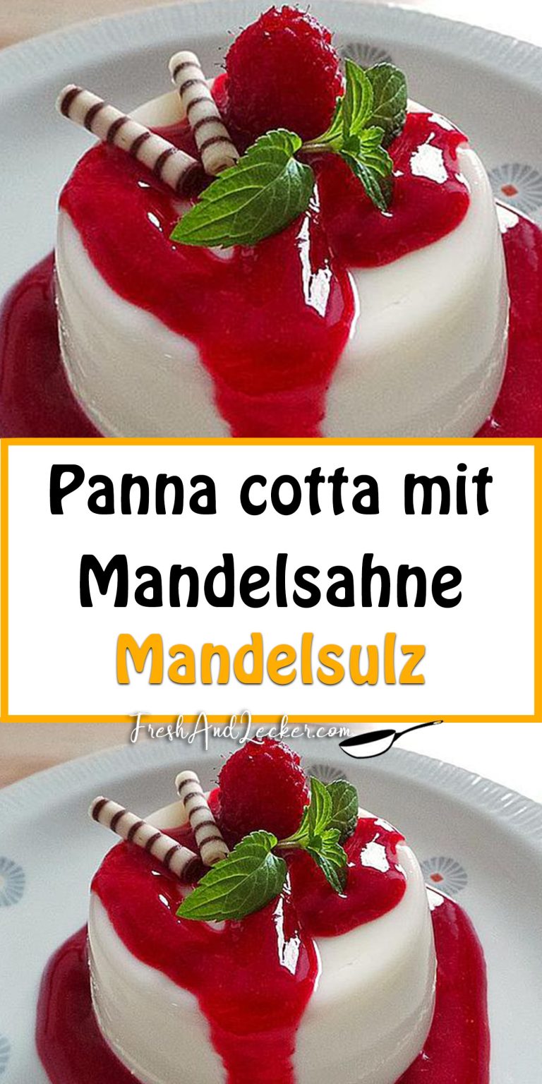 Panna cotta mit Mandelsahne / Mandelsulz / Blanc Manger - Fresh Lecker