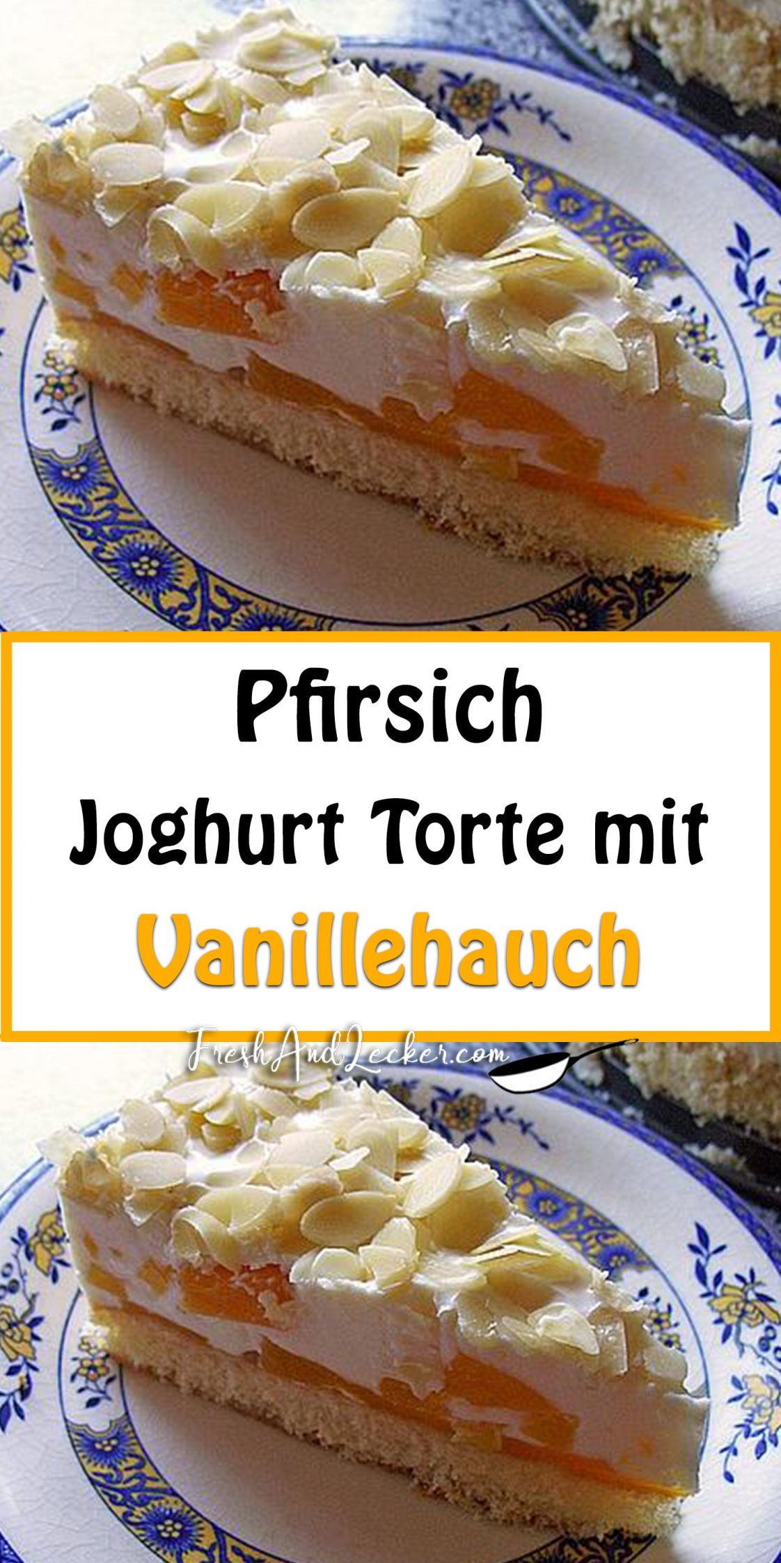 Pfirsich - Joghurt Torte mit Vanillehauch - Fresh Lecker