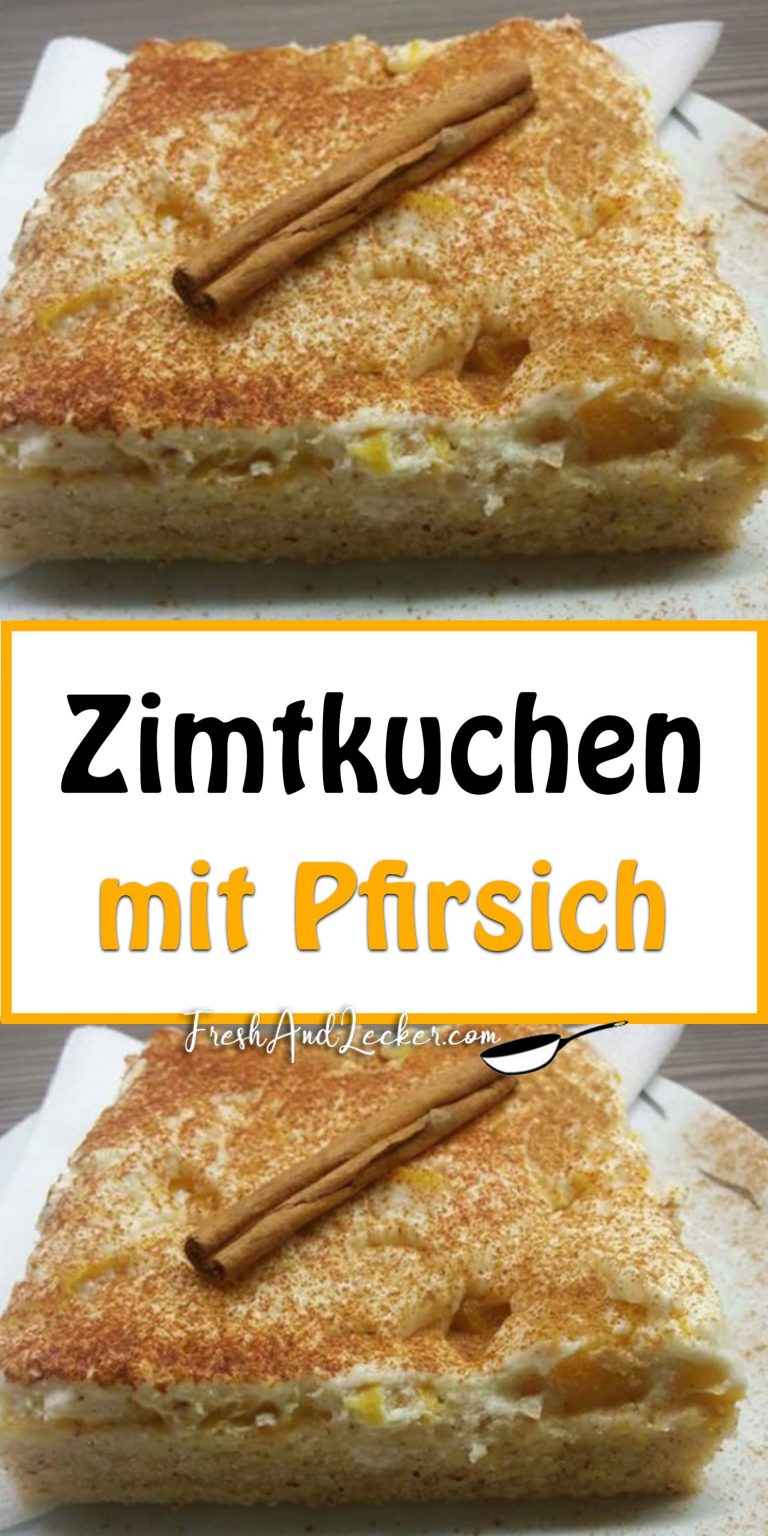 Zimtkuchen mit Pfirsich - Fresh Lecker
