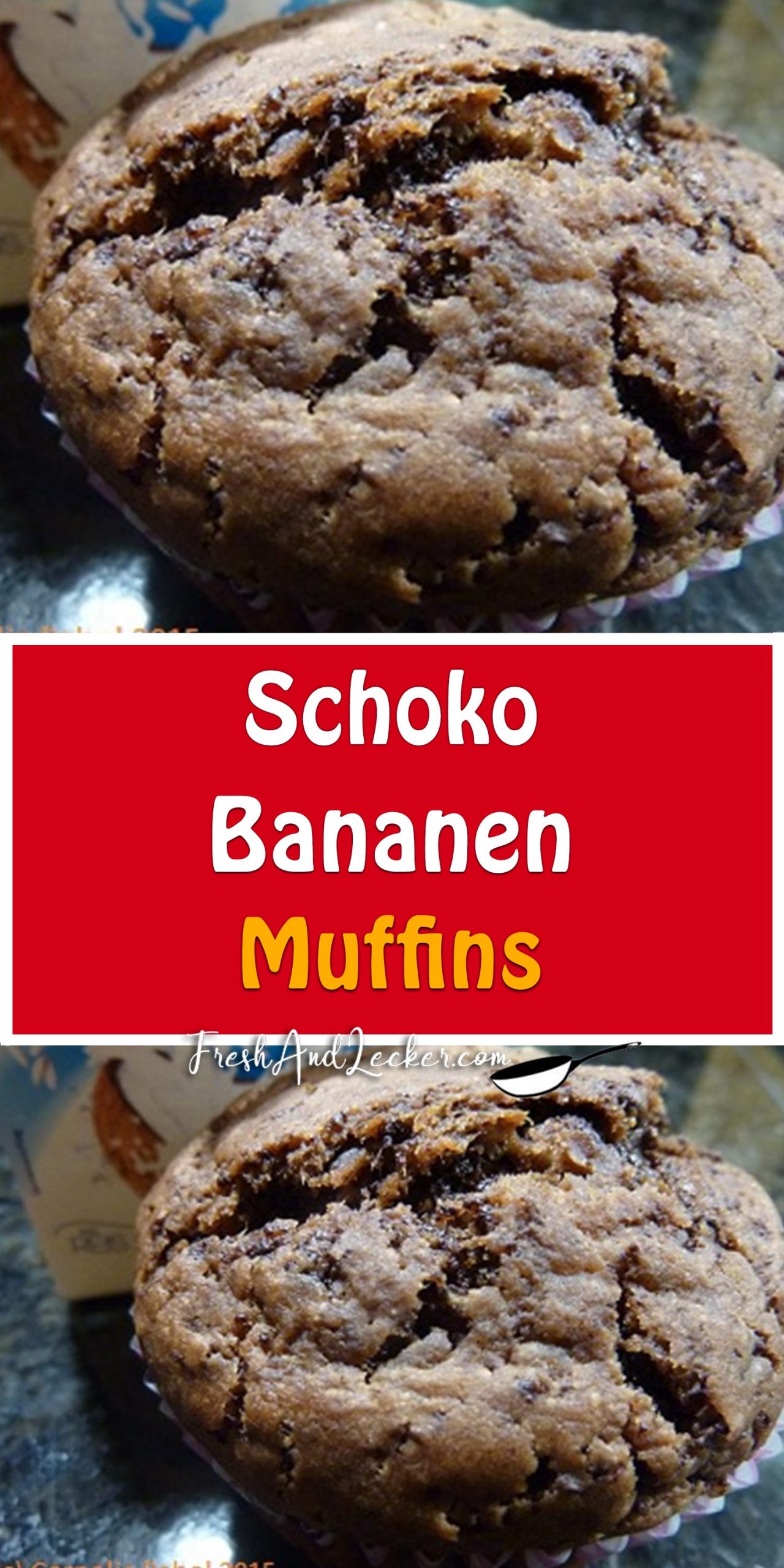 Schoko-Bananen-Muffins - Fresh Lecker