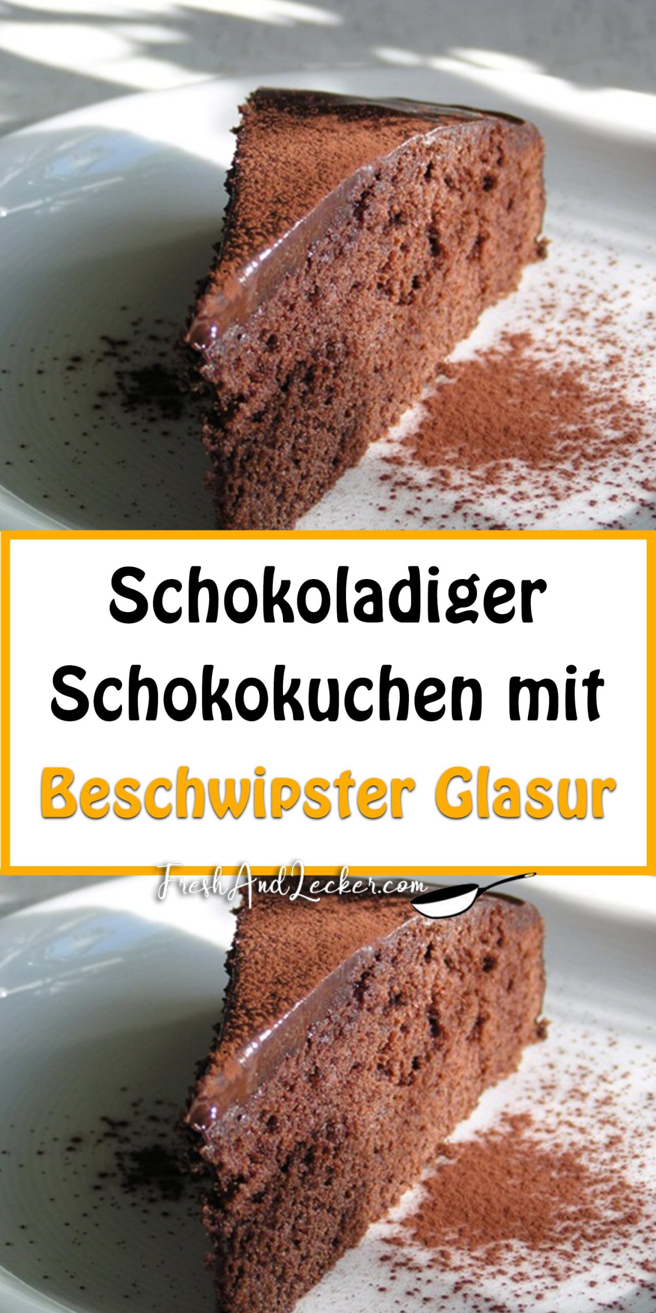 Schokoladiger Schokokuchen mit beschwipster Glasur - Fresh Lecker