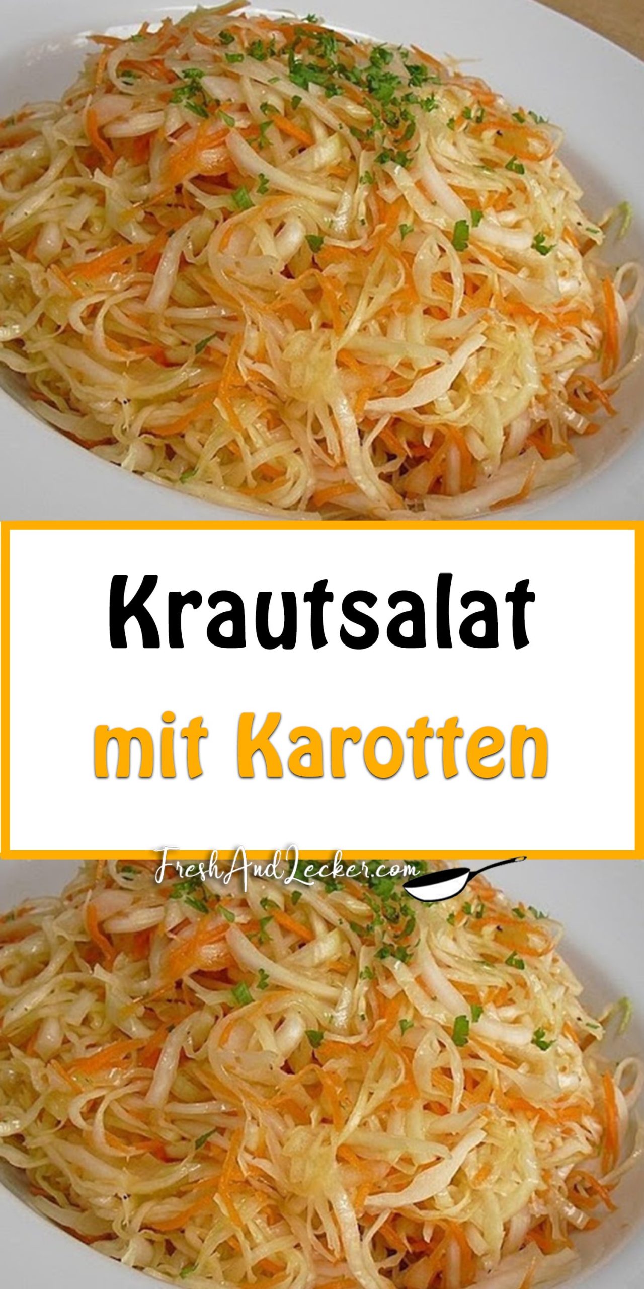 Krautsalat mit Karotten - Fresh Lecker