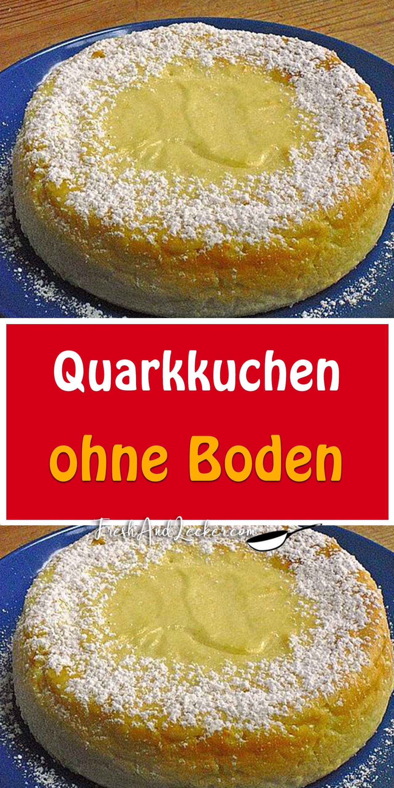 Quarkkuchen ohne Boden - Fresh Lecker