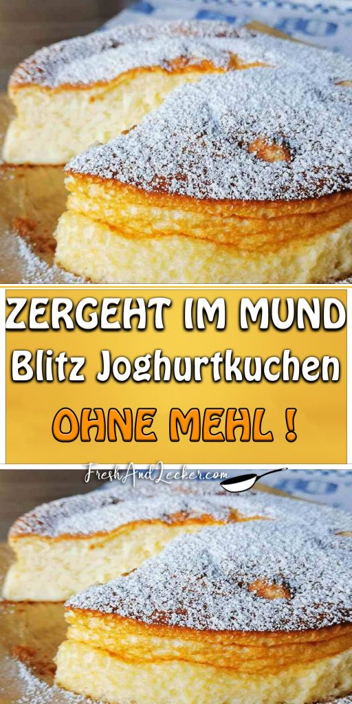 ZERGEHT IM MUND, BLITZ JOGHURTKUCHEN OHNE MEHL ! - Fresh Lecker