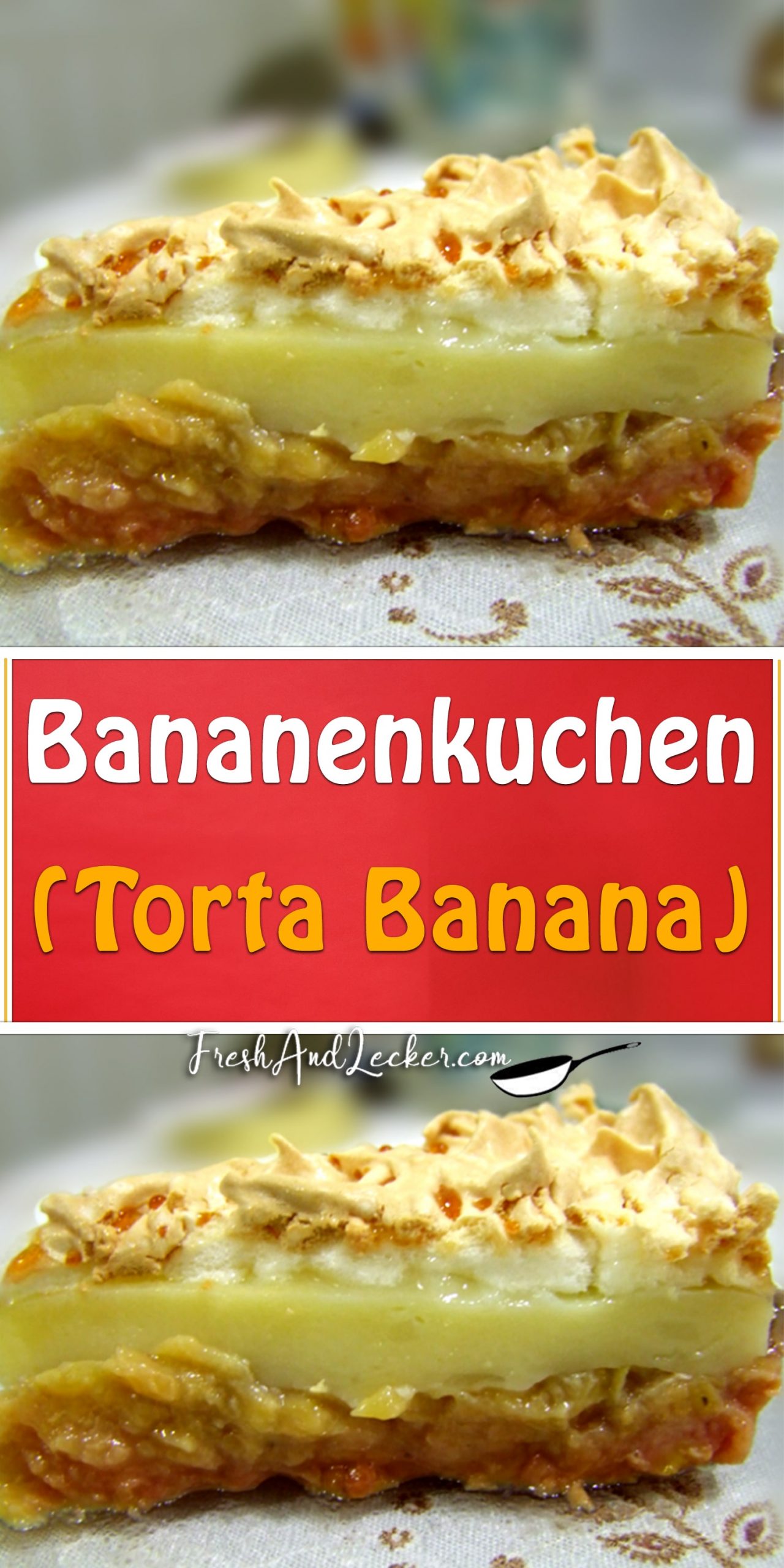 Bananenkuchen (Torta Banana) - Fresh Lecker