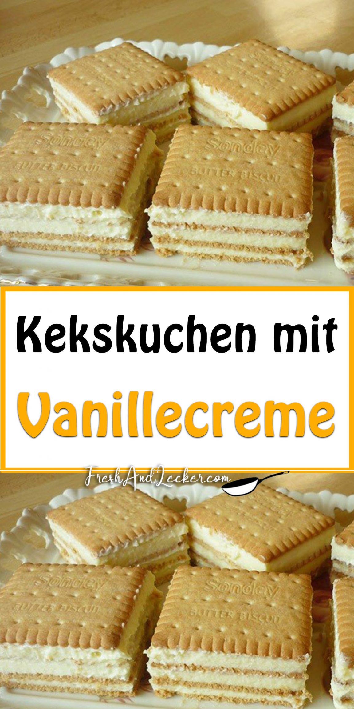 Kekskuchen mit vanillecreme - Fresh Lecker