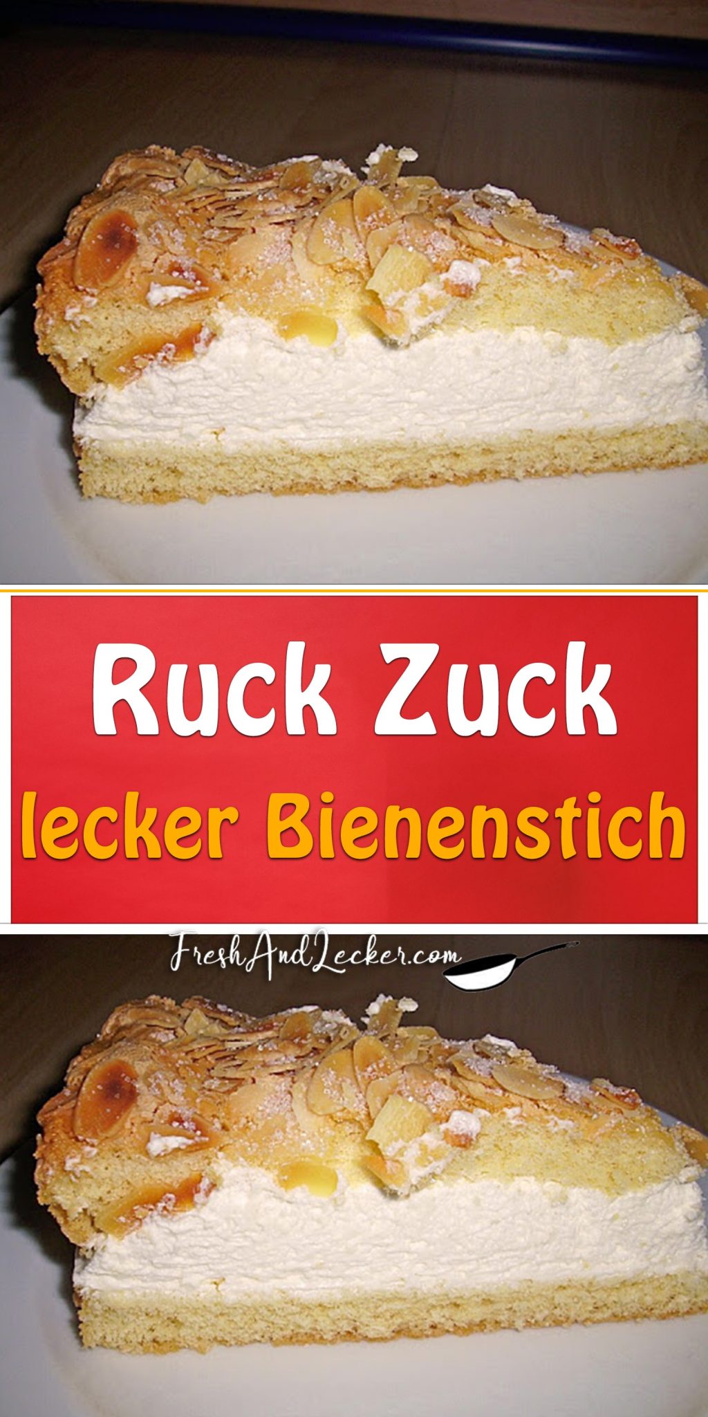 Ruck Zuck lecker Bienenstich - Fresh Lecker
