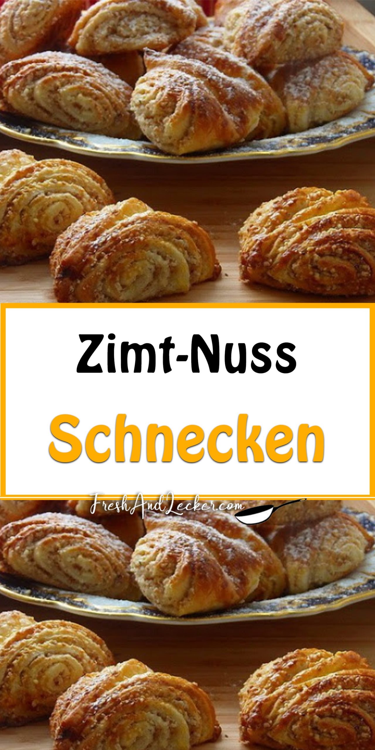 Zimt-Nuss-Schnecken - Fresh Lecker